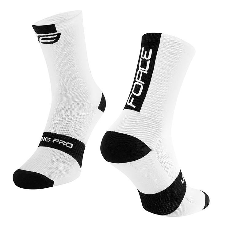 Sosete Unisex Force LONG PRO 42-46 Alb-negru photo 2
