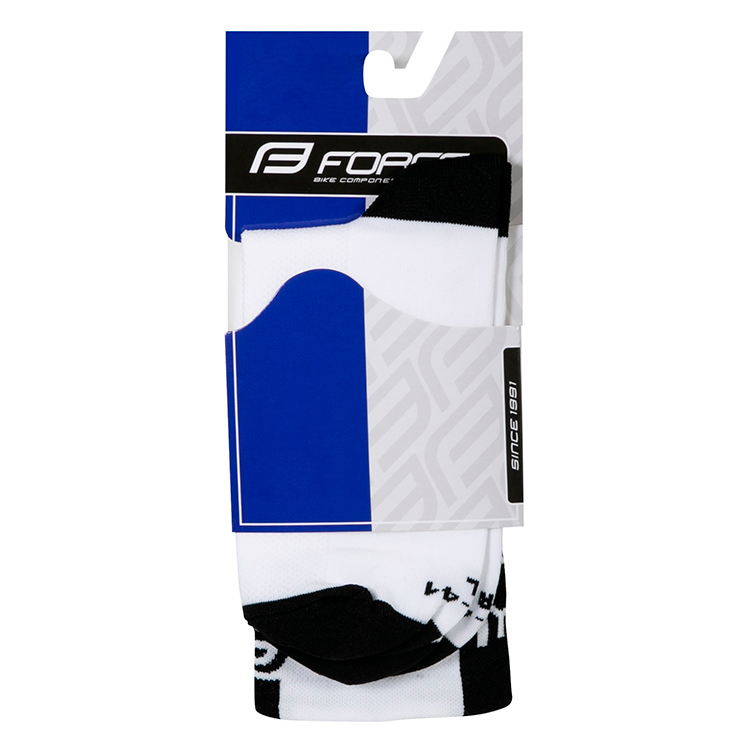 Sosete Unisex Force LONG PRO 42-46 Alb-negru photo 3
