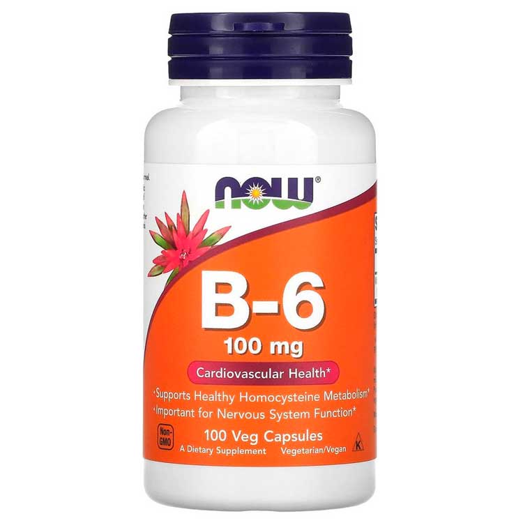 Vitamine Now Foods B-6 100mg  100 VCAPS photo 1