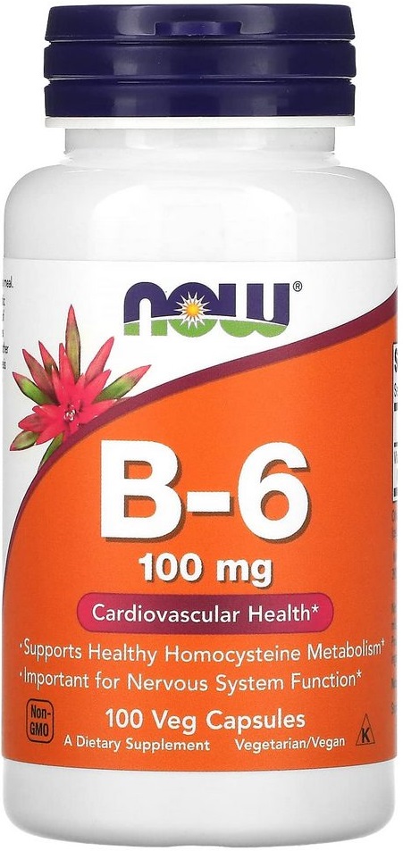 Vitamine Now Foods B-6 100mg  100 VCAPS photo 2