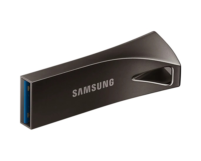 32GB USB3.1 Samsung Bar Plus, Space Gray, Durable zinc alloy, Metal casing is shock / water / X-Ray resistant (Read 200 MByte/s, Write 50 MByte/s) photo 3