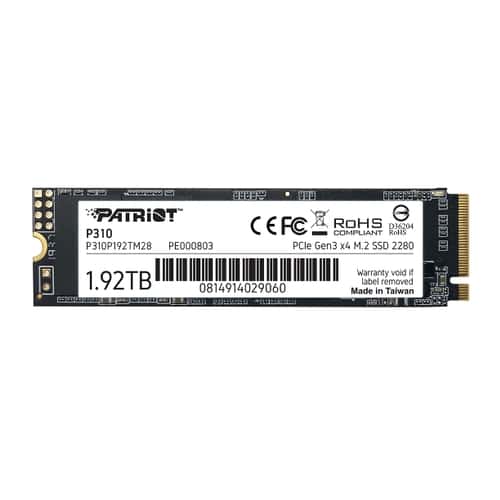 M.2 NVMe SSD Patriot P310 1.92TB photo 1
