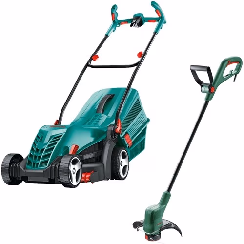 Masina de tuns iarba + trimmer de gazon Bosch ARM 34 + EasyGrassCut 23 