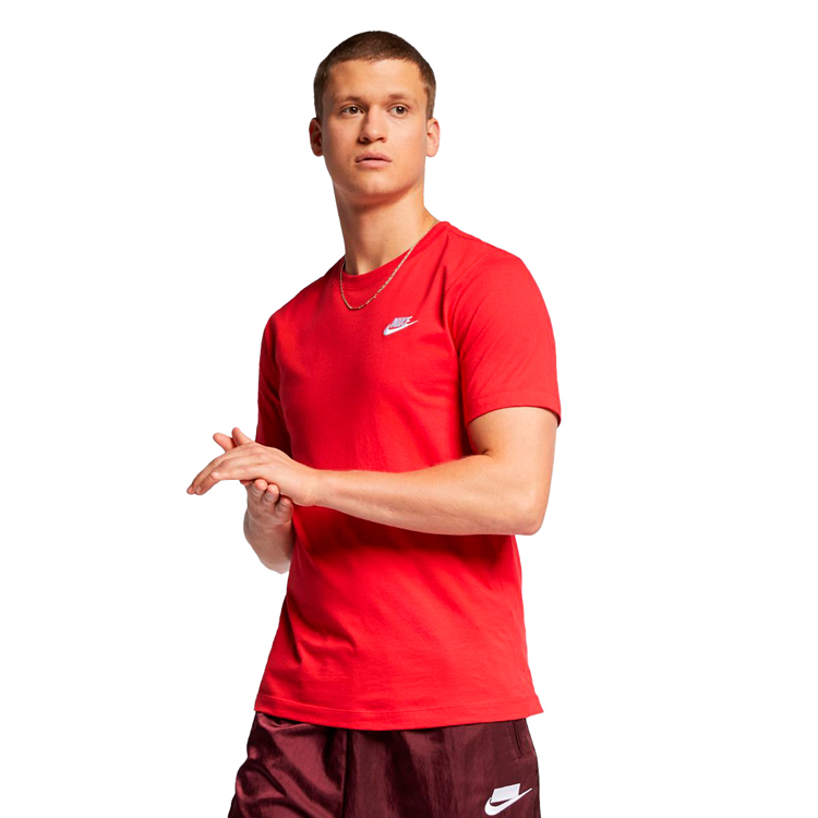 Tricou bărbătesc Nike M NSW CLUB TEE L Rosu photo 1 Tricou bărbătesc Nike M NSW CLUB TEE L Rosu photo 1
