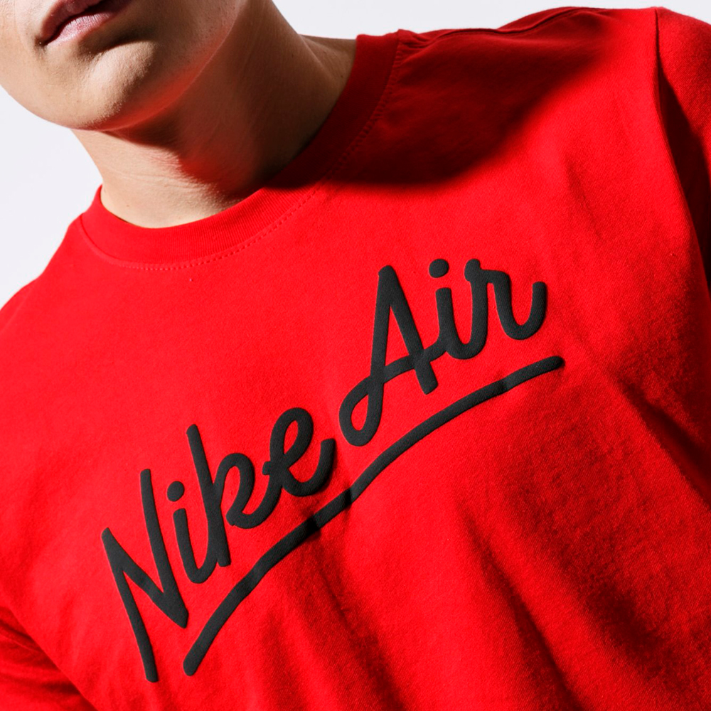 Tricou bărbătesc Nike M NSW SS TEE AIR 1 L Rosu photo 4