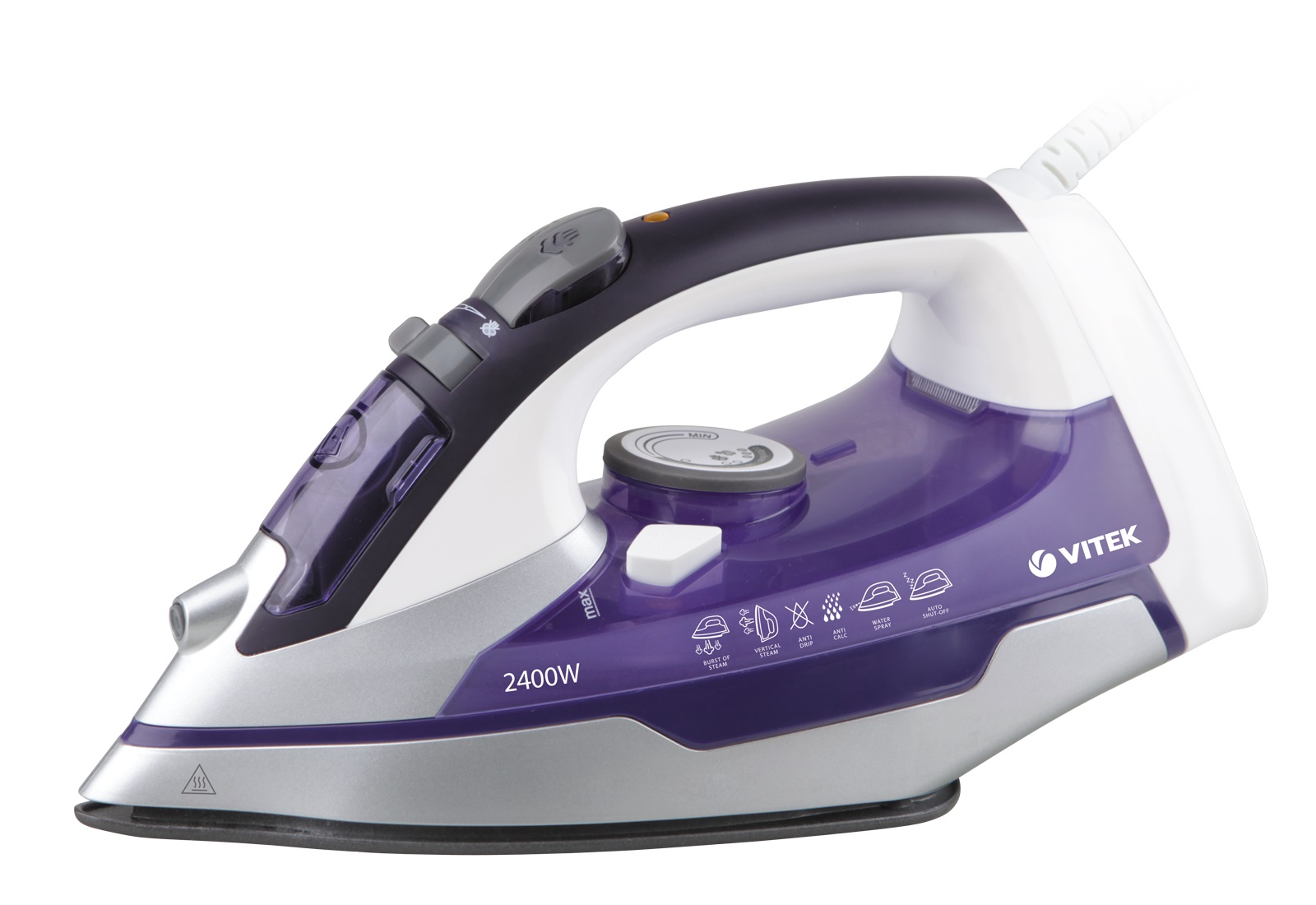 Fier de calcat Vitek VT-1257, 300 ml, Violet photo Fier de calcat Vitek VT-1257, 300 ml, Violet photo