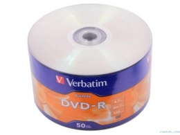 Verbatim DataLife DVD-R NON-AZO 4.7GB 16X MATT SILVER SURFAC - Wrapped 50pcs. thumbnav 1