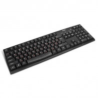 SVEN Standard 304 USB+HUB, Keyboard, USB 2.0 Hub 1-port, Black thumbnav 2