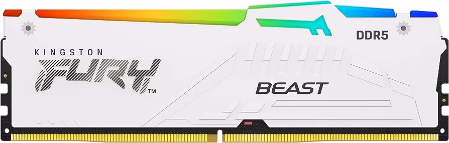 Memorie operativa Kingston FURY Beast White RGB EXPO DDR5 5600MHz 16GB