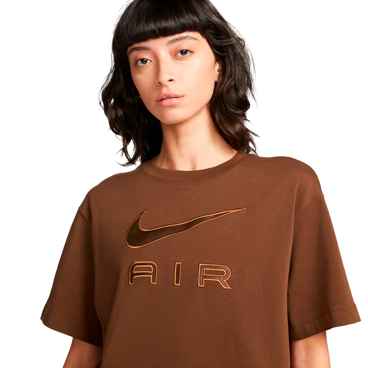 Tricou Nike W NSW TEE BF AIR L Maro Femei photo 4