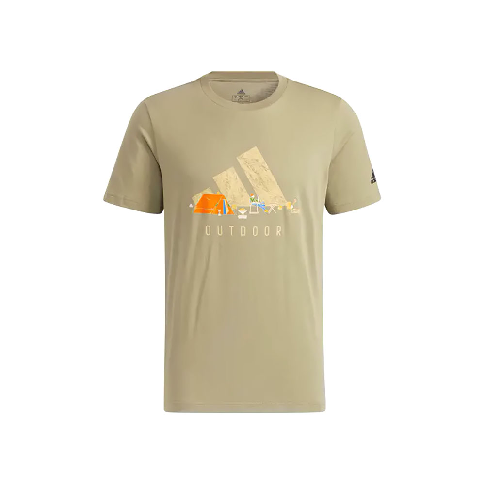 Tricou bărbătesc Adidas SS LOGO GFX T S Verde photo 1