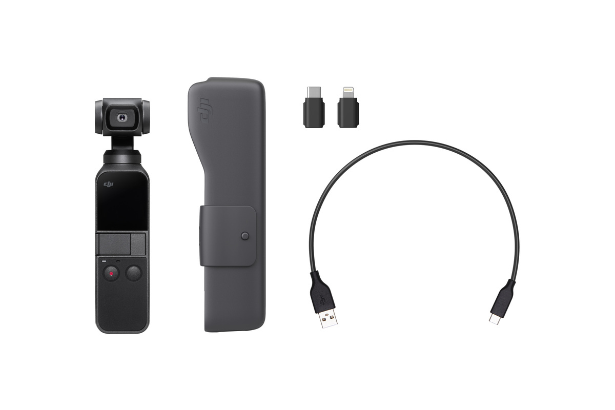 (186189) Stabilized Camera DJI OSMO Pocket, 3 axis mechanical gimbal, 1/2.3”CMOS, 12.0Mp, ISO100-3200, Photo:shutter 8s-1/8000s, JPEG / JPEG+DNG (RAW), Video: 4K60fps / FHD120p, 100 Mbps, SlowMo, MP4/MOV (MPEG-4 AVC/H.264), LiPo 875 mAh, 116g photo 2