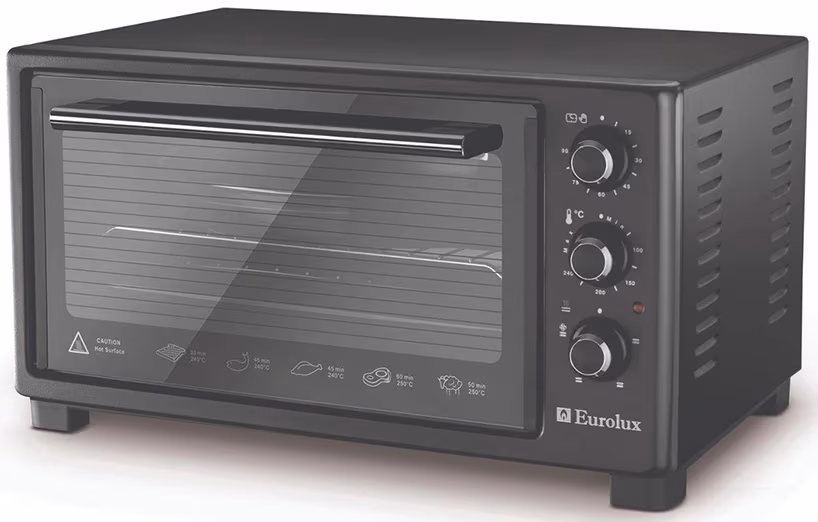Электрическая печь Eurolux EMNK45B, 45 л, 1100 Вт, Черный 