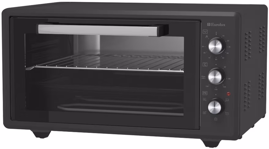 Электрическая печь Eurolux MOEMGC45B, 45 л, 1400 Вт, Черный 
