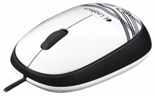 Mouse cu fir Logitech M105 white 