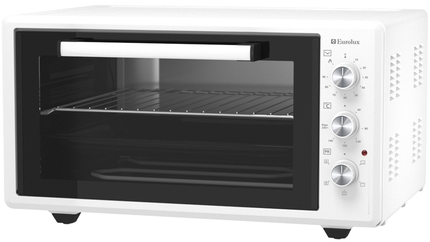 Cuptor electric Eurolux MOEMGC45W, 45 l, 1400 W, Alb photo Cuptor electric Eurolux MOEMGC45W, 45 l, 1400 W, Alb photo