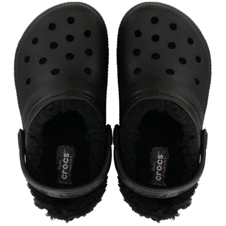 Шлепанцы Crocs Classic Lined Clog K / Мужской / 28-29 / Черный photo 3