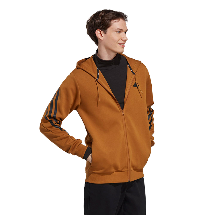 Hanorac pt bărbați Adidas M FI 3S FZ 2XL Maro photo 2