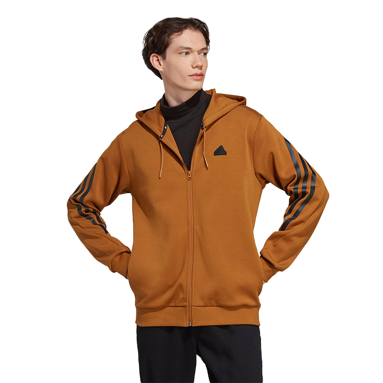 Hanorac pt bărbați Adidas M FI 3S FZ 2XL Maro photo 3