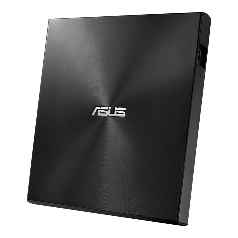 External DVDRW Drive ASUS ZenDrive U9M, Portable Ultra-Slim -13mm, Super-Multi DVDR+8x/-8x, RW+8x/-6x, DL+6x/-6x, M-DISC, Includes two cables for USB Type-C and Type-A, USB2.0 (USB-C/USB-A), Black, Retail photo 3