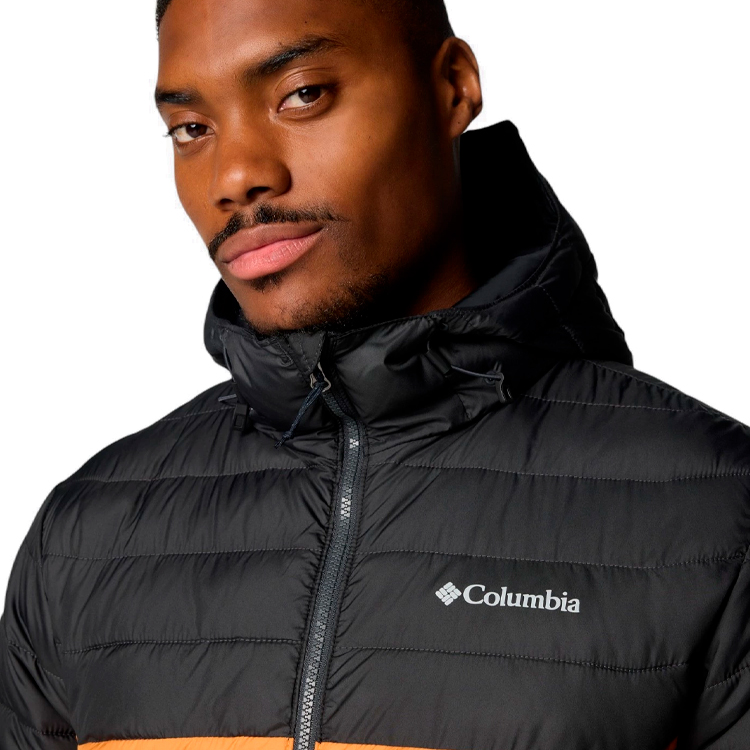 Geacă pt Barbati Columbia Powder Lite II Hooded Jacket S Galben-negru photo 5