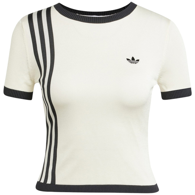 Tricou Adidas KNITTED 3S TEE photo Tricou Adidas KNITTED 3S TEE photo