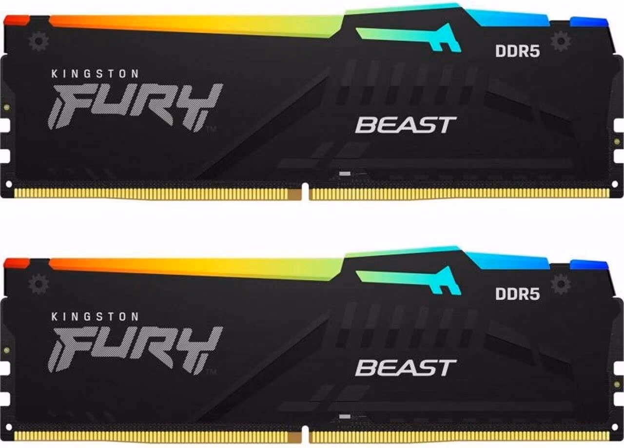 Memorie operativa Kingston FURY Beast RGB EXPO DDR5 5200MHz 32GB (Kit of 2*16GB)