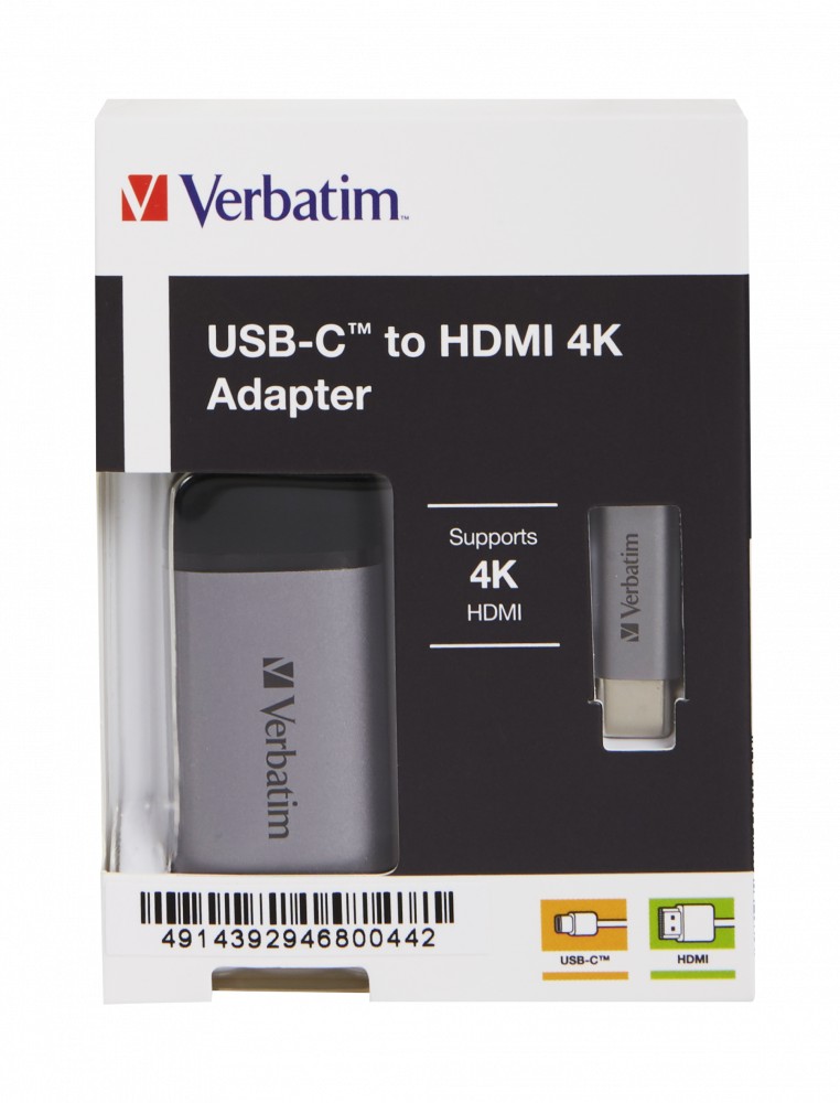 Adaptor Verbatim USB Type-C to HDMI 4K, 10 cm photo 6