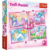 Trefl 34389 Puzzles 4In1 Unicorns And Magic thumbnav 1