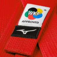 Пояс каратэ Mizuno WKF red belt RB thumbnav 2