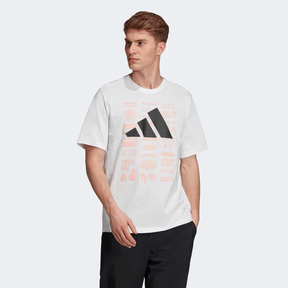 Tricou bărbătesc Adidas TP SS TEE S Alb photo 4