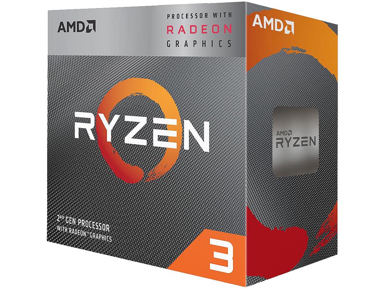 AMD Ryzen™ 3 3200G, Socket AM4, 3.6-4.0GHz (4C/4T), 2MB L2 + 4MB L3 Cache, Integrated Radeon™ Vega 8 Graphics, 12nm 65W, Box (with Wraith Stealth Cooler) photo 1