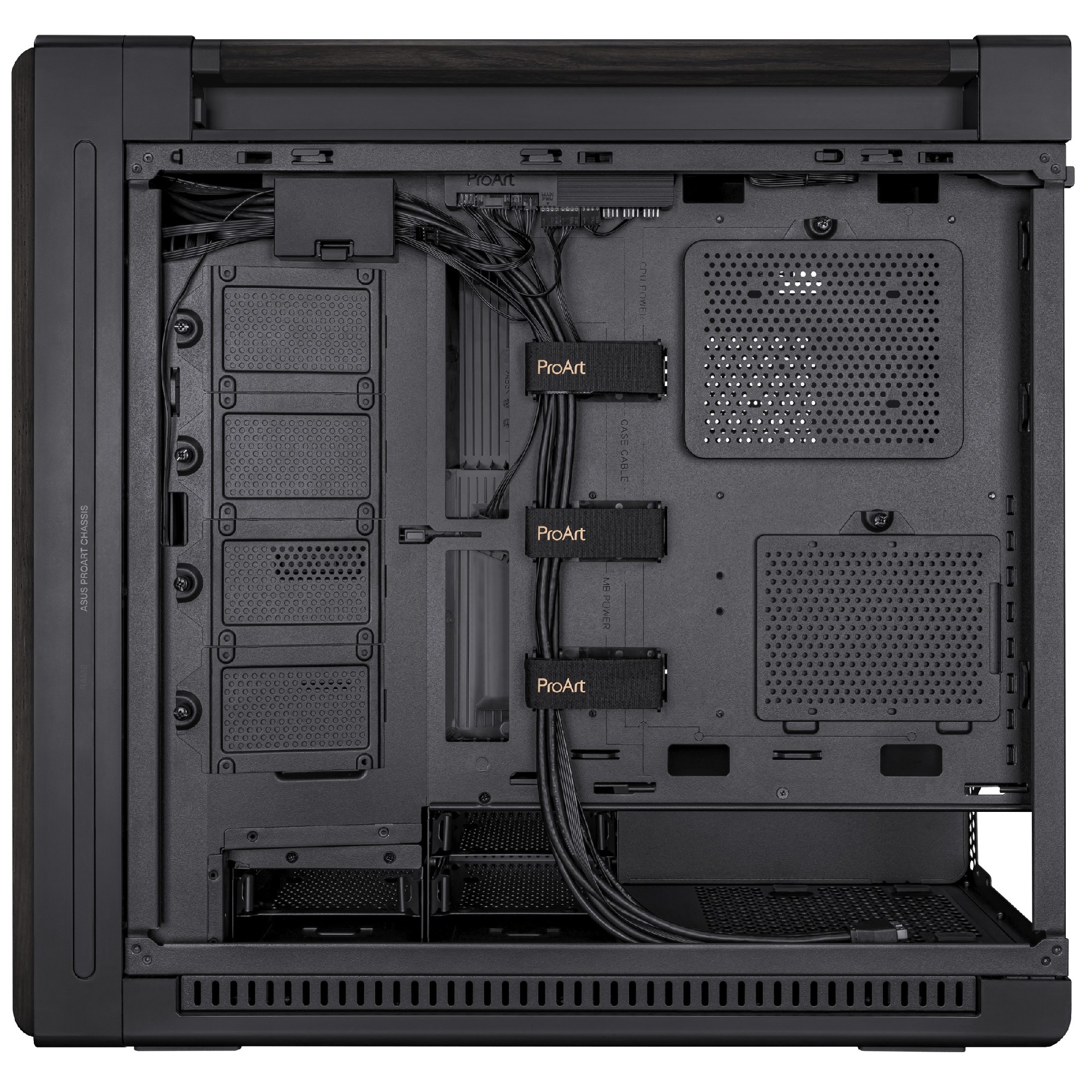 Корпус ASUS ProArt PA602 Wood Edition/ no PSU / 2x220mm, 1x140mm fan/ EATX/ Black photo 9