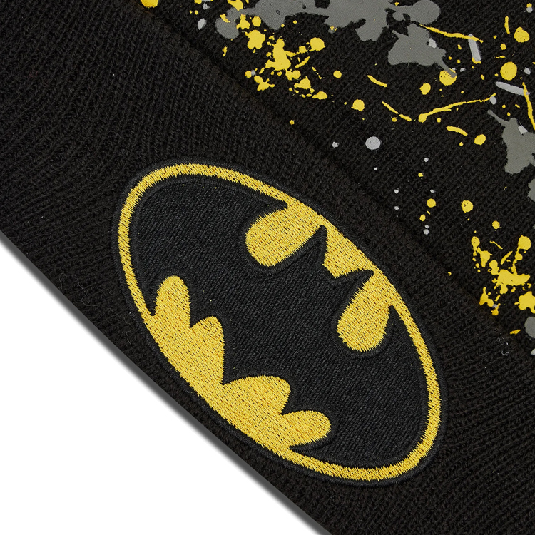 Шапка New Era CHYT PAINT SPLAT CUFF KNIT BATMAN YOUTH Черный photo 4