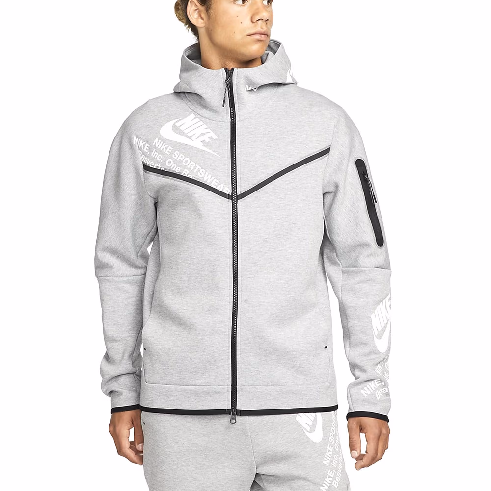 Hanorac Nike M NSW TCH FLC FZ WR GX HOODIE