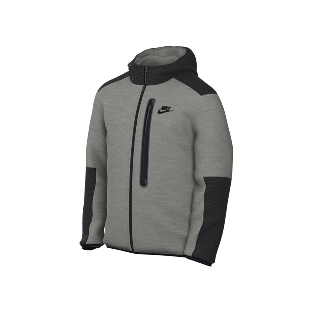 Hanorac pt bărbați Nike M NK TCH FLC OVERLAY FZ M Gri photo 1