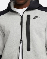 Hanorac Nike M NK TCH FLC OVERLAY FZ thumbnav 3