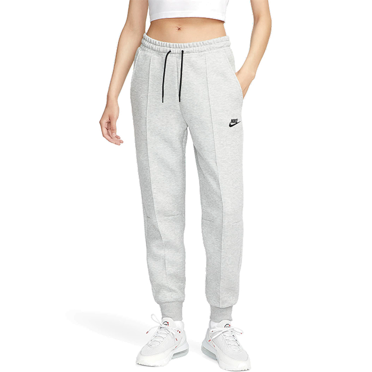 Pantaloni Nike W NSW TCH FLC MR JGGR L Gri Femei photo 4