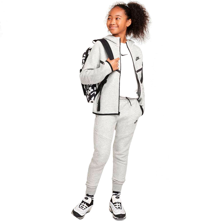 Pantaloni Nike B NSW TCH FLC JGGR - PD XS Gri Barbati photo 2