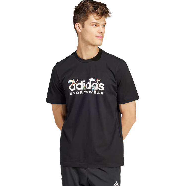 Tricou bărbătesc Adidas M LANDSCAPE SPW XS Negru photo 5