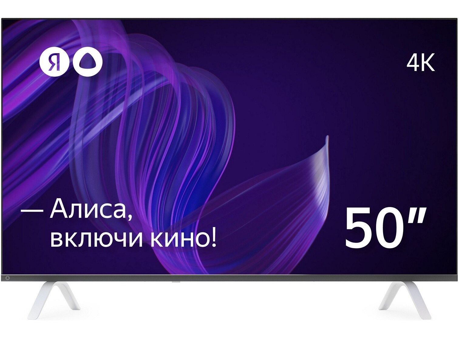 50" LED TV YANDEX with Alice YNDX-00072 / UHD / SMART TV / Black photo 1