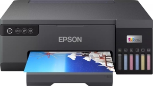 Imprimanta cu CISS Epson Eco Tank L8050 / 6-ink / A4 / Wi-Fi / CD/DVD print / Black thumbnav 1