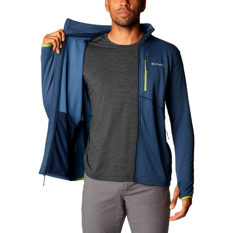 Hanorac pt bărbați Columbia Park View Fleece Full Zip S Albastru photo 4