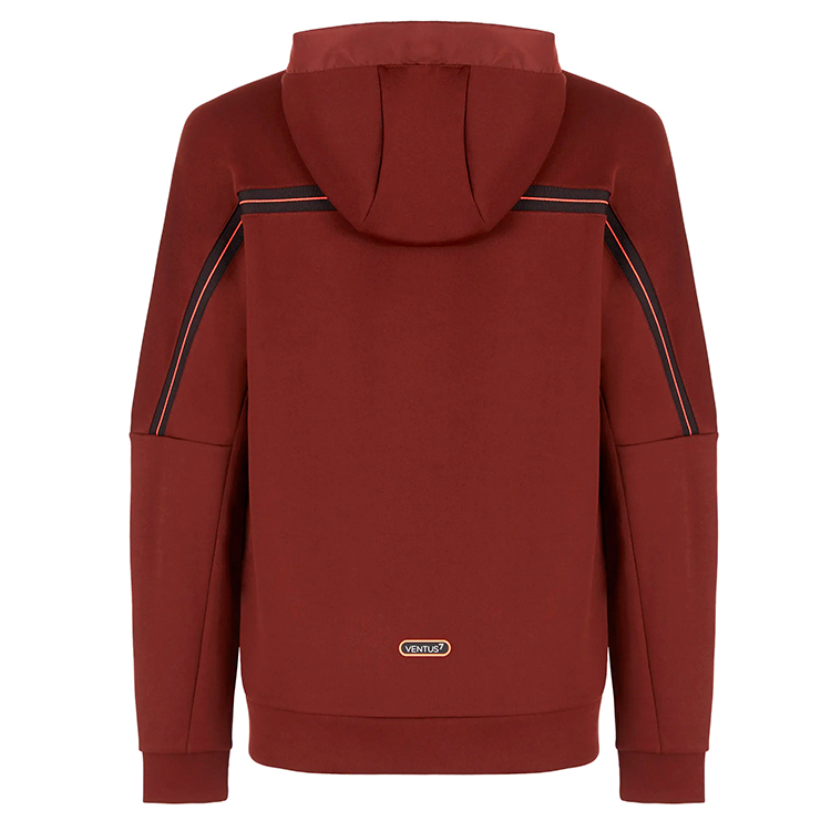 Hanorac pt bărbați EA7 EMPORIO ARMANI FELPA S Bordo photo 2