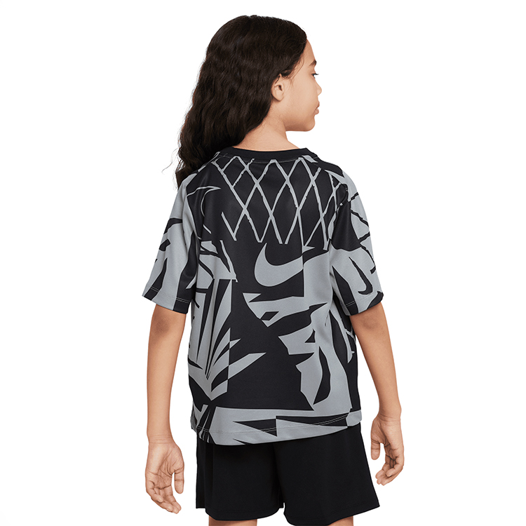 Футболка Nike B NK DF MULTI + SS TP SSNL AOP / Мужской / M / Черный/Серый photo 3