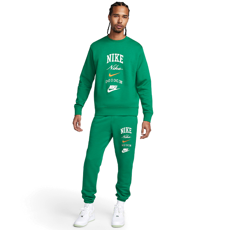 Hanorac pt bărbați Nike M NK CLUB BB CREW STACK GX XS Verde photo 2