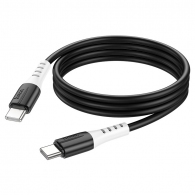 Кабель Type-C на Type-C HOCO  X82 / 1m / Silicone / up to 3A / Black thumbnav 3