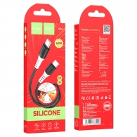 Кабель Type-C на Type-C HOCO  X82 / 1m / Silicone / up to 3A / Black thumbnav 4