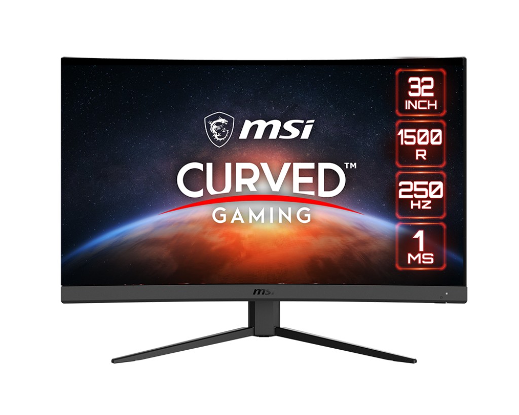 31.5” Monitor Gaming MSI G32C4X/ Curved/ 1ms/ 250Hz/ Black photo 1