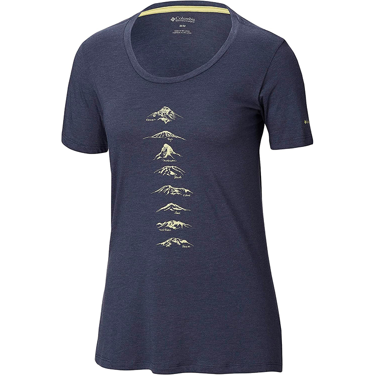 Tricou Columbia Pick Your Peak Tee XS Albastru Femei photo 1